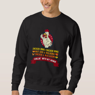 Sudadera Ala De Pollo Cocinada Ala De Pollo Perro Caliente 