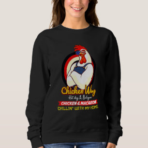 Sudadera Ala De Pollo Cocinada Ala De Pollo Perro Caliente