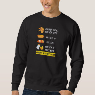 Sudadera Ala de pollo con ala de pollo con Perro caliente B