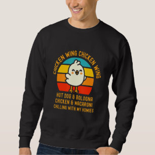 Sudadera Ala De Pollo De Ala De Pollo Perro Caliente Y Bolo