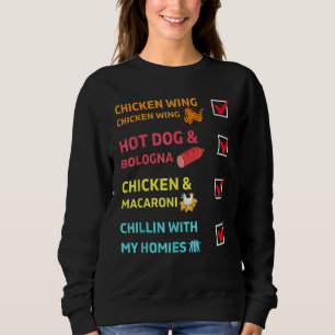 Sudadera Ala De Pollo De Ala De Pollo Y Comida Chilina De B