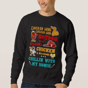 Sudadera Ala De Pollo Perro Caliente Y Pollo De Bolonia Y M