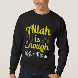 Sudadera Alá es suficiente para mí Diseño Islámico de Linte