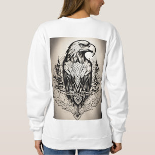 Sudadera Ala Futura: camiseta artística de tatuaje de línea
