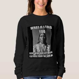 Sudadera Ala Izquierda Ala Derecha Mismo Ave Nativo Estadou