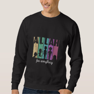 Sudadera Alá para todo Islam Musulmán Alhamdulillah Ra