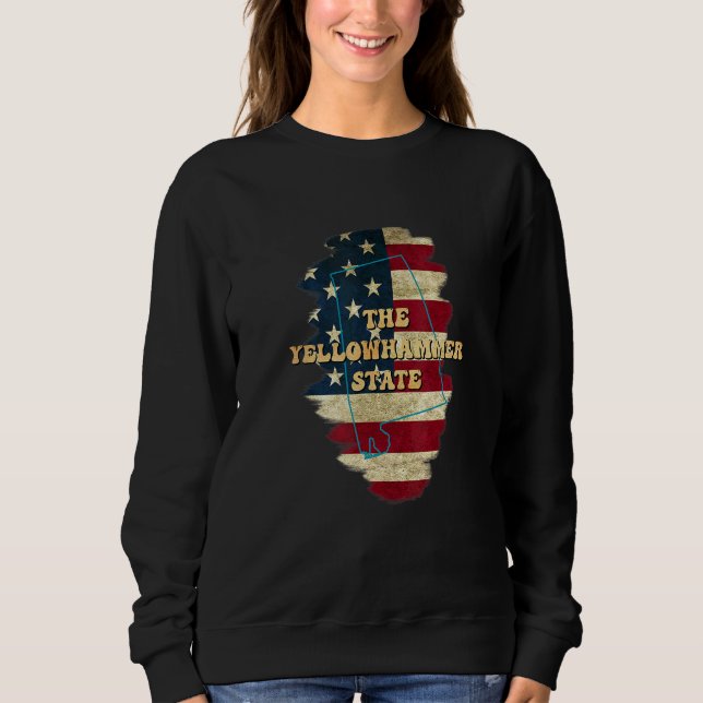 Sudadera Alabama Al Us Flag Motto (Anverso)