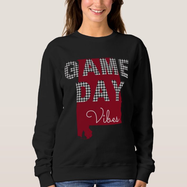 Sudadera Alabama Football Crimson Game Day Vibes Fall Tailg (Anverso)
