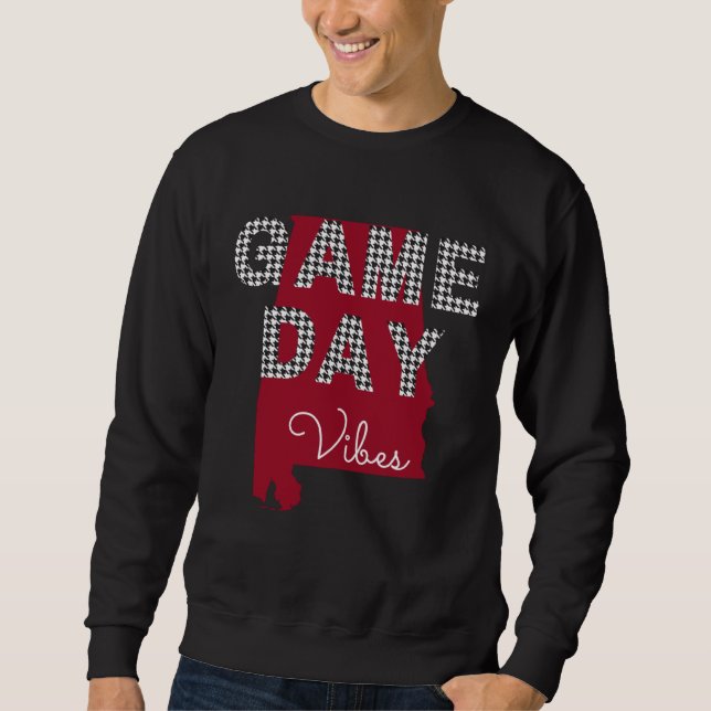 Sudadera Alabama Football Crimson Game Day Vibes Fall Tailg (Anverso)