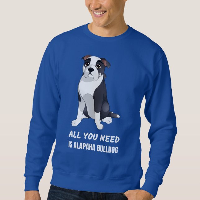 Sudadera Alapaha, Alapaha Bulldog de sangre azul Bulldog Al (Anverso)