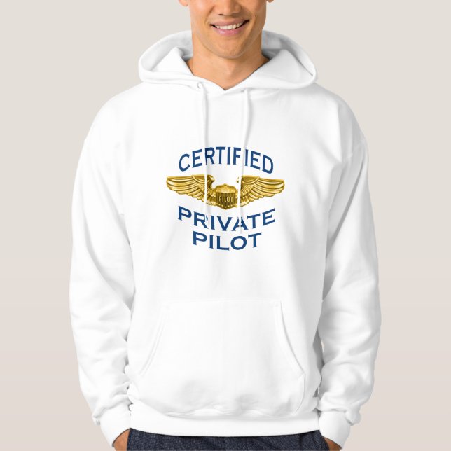 Sudadera Alas certificadas del piloto privado: Ropa: (Anverso)