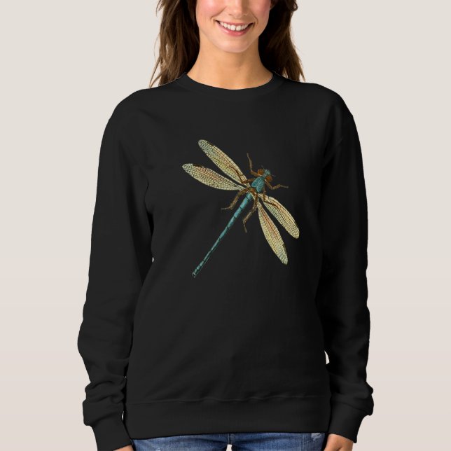 Sudadera Alas Cute Dragonfly Alas Antiguas Dragonfly Ilustr (Anverso)