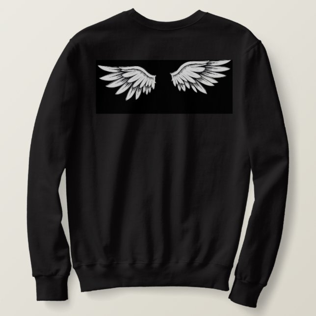 Sudadera alas de ángel (Reverso del diseño)