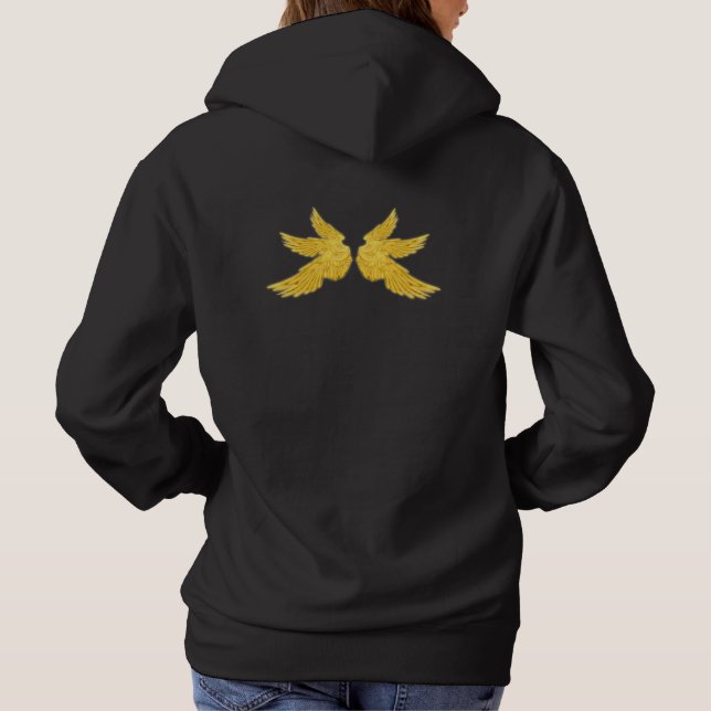 Sudadera Alas de Arcángel de oro de otoño (Reverso)