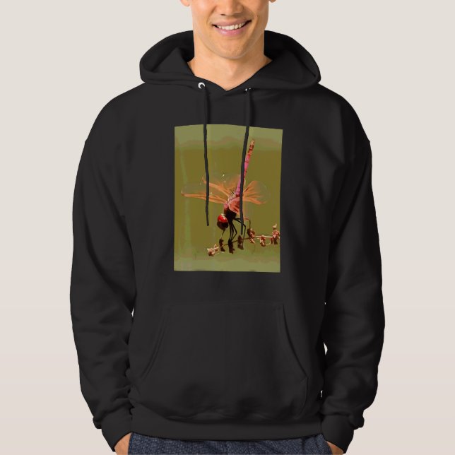 Sudadera Alas de gotas violeta rojo brillante aisladas sobr (Anverso)