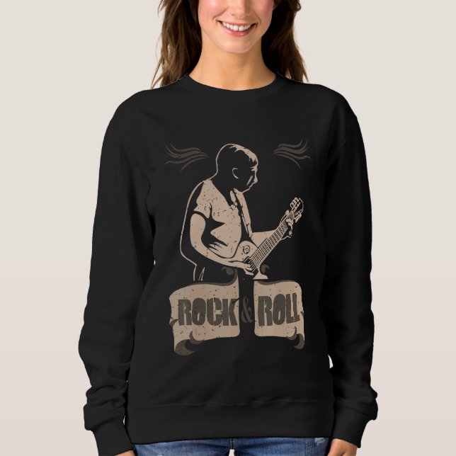 Sudadera Alas De Guitarra De Rock And Roll Music (Anverso)