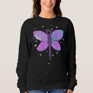 Sudadera Alas de hadas Púrpura Rope Knot Cute Climbing Fey