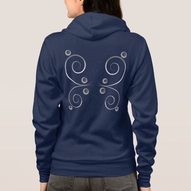 Sudadera alas de mariposa simples (Reverso)