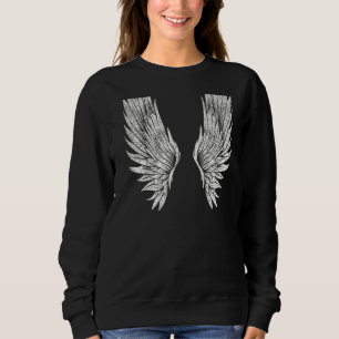 Sudadera Alas En El Lado De Atrás Ángel Alas Hacia Atrás Im