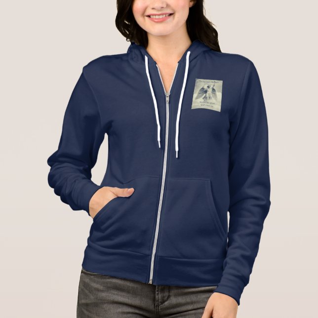 Sudadera Alas en la espalda, Arcángel Michael zip hoodie (Anverso)
