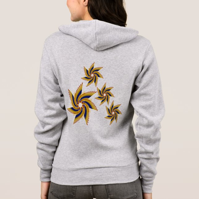 Sudadera alas flora (Reverso)