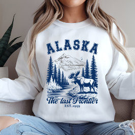 Sudadera Alaska Adventure Landscape with Moose