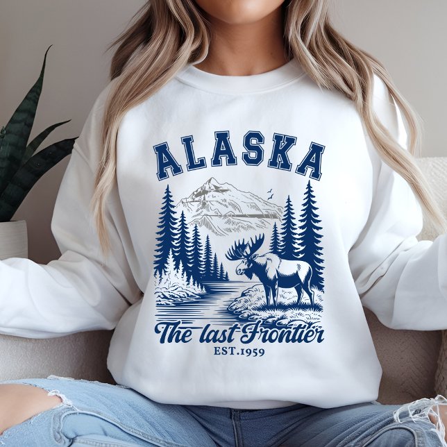 Sudadera Alaska Adventure Landscape with Moose (Subido por el creador)