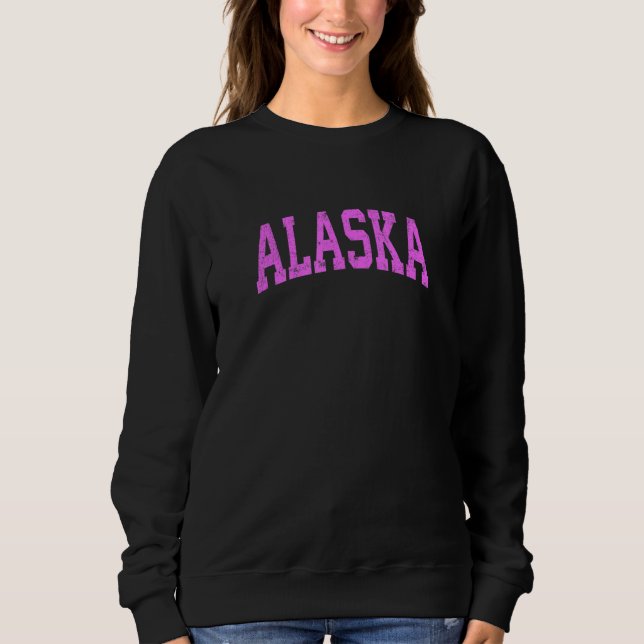 Sudadera Alaska Ak Vintage Deporte Atlético Rosa (Anverso)