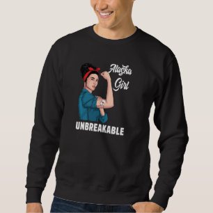 Sudadera Alaska Chica inquebrantable Alaska Mapa estatal de