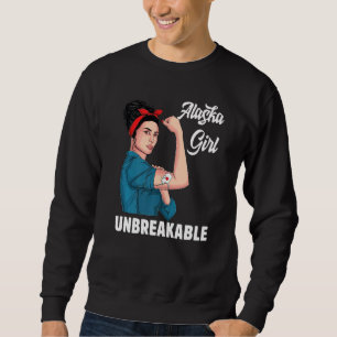 Sudadera Alaska Chica inquebrantable Alaska Mapa estatal de