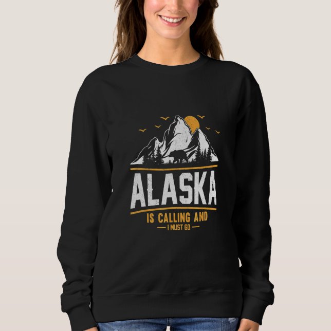 Sudadera Alaska está llamando y debo ir  3 (Anverso)