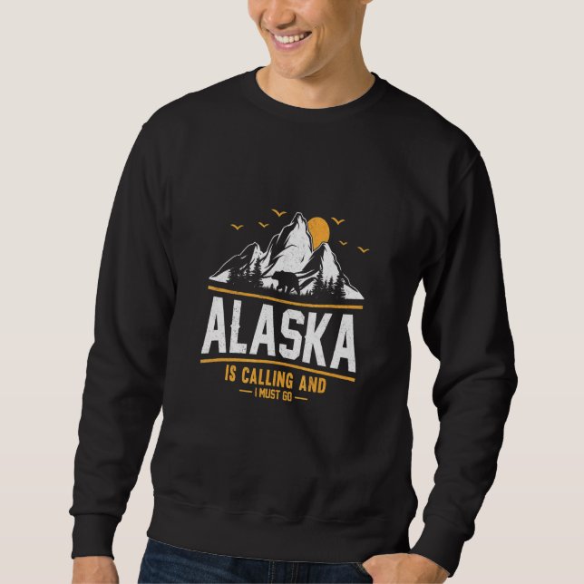Sudadera Alaska está llamando y debo ir  3 (Anverso)