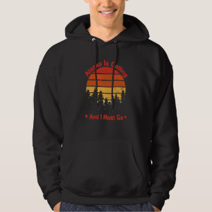 Sudadera Alaska está llamando y debo ir Montañas Vintage 