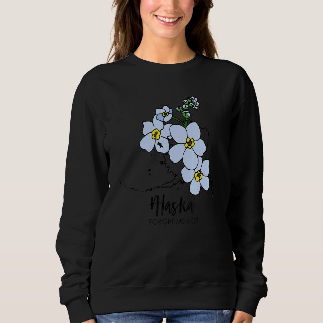 Sudadera Alaska Forget Me Not Flower (Anverso)