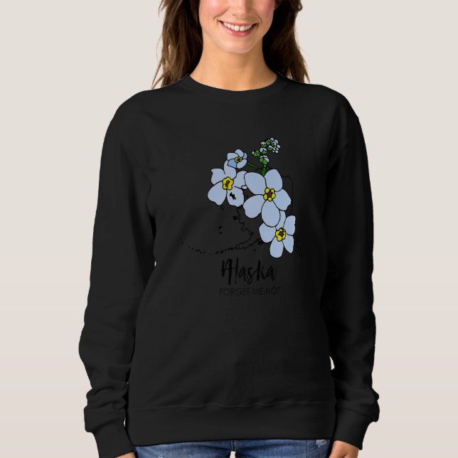 Sudadera Alaska Forget Me Not Flower   (Anverso)