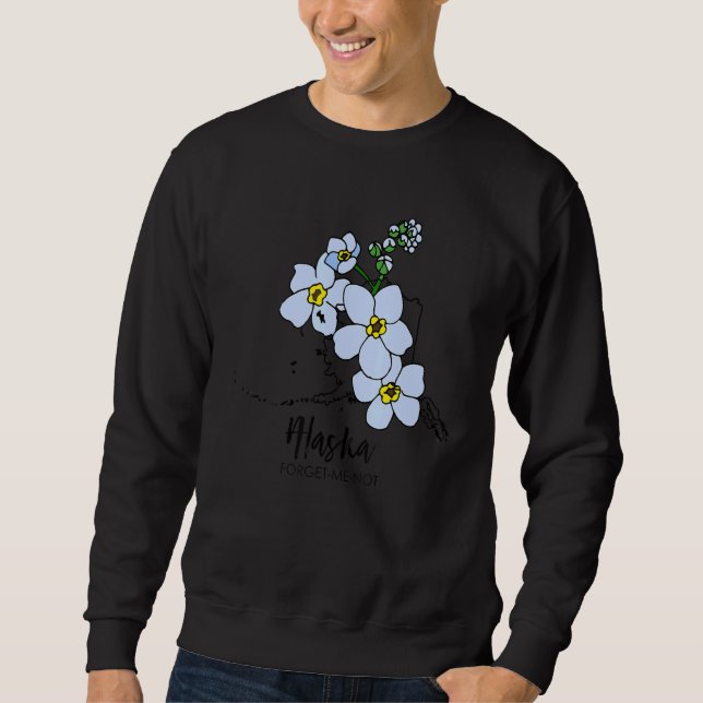 Sudadera Alaska Forget Me Not Flower (Anverso)