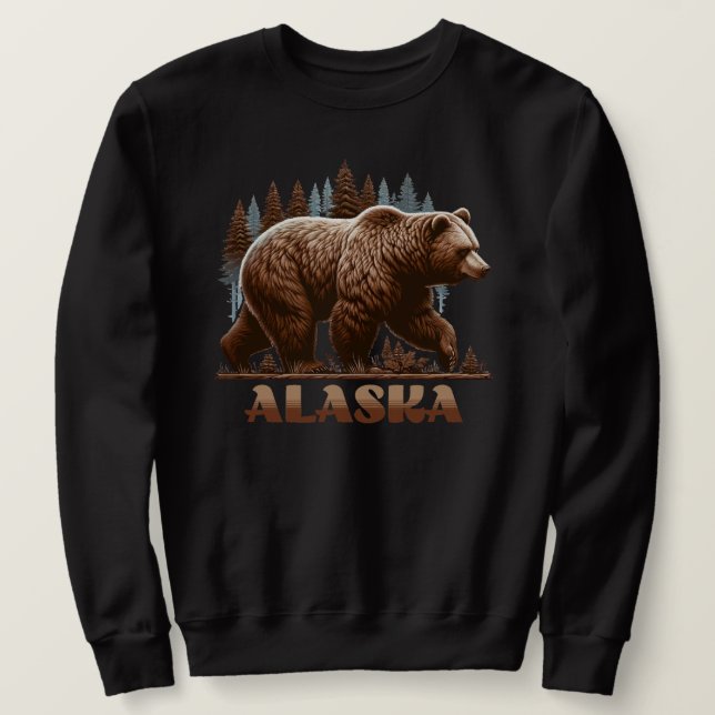 Sudadera Alaska Grizzly Bear (Anverso del diseño)