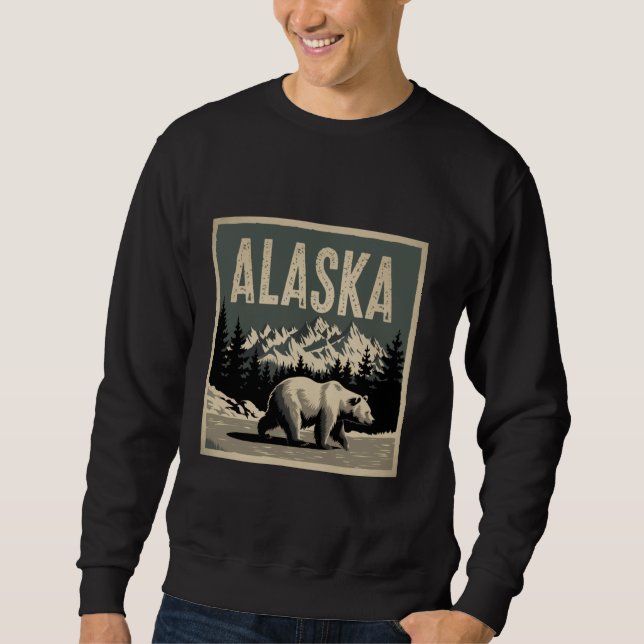 Sudadera Alaska Grizzly Bear Brown Bear (Anverso)