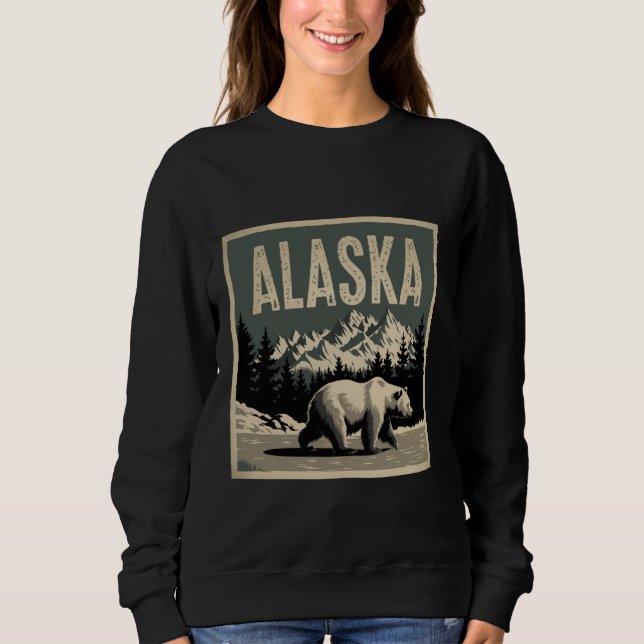 Sudadera Alaska Grizzly Bear Brown Bear (Anverso)