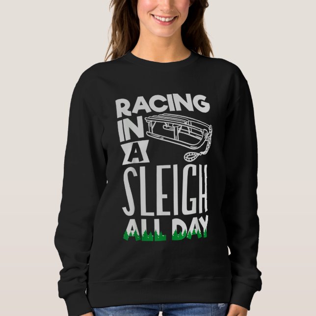 Sudadera Alaska husky sled dog racing and mushing 14 (Anverso)