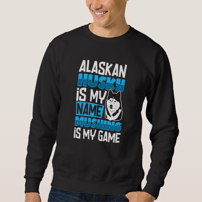 Sudadera Alaska husky sled dog racing and mushing  7 (Anverso)