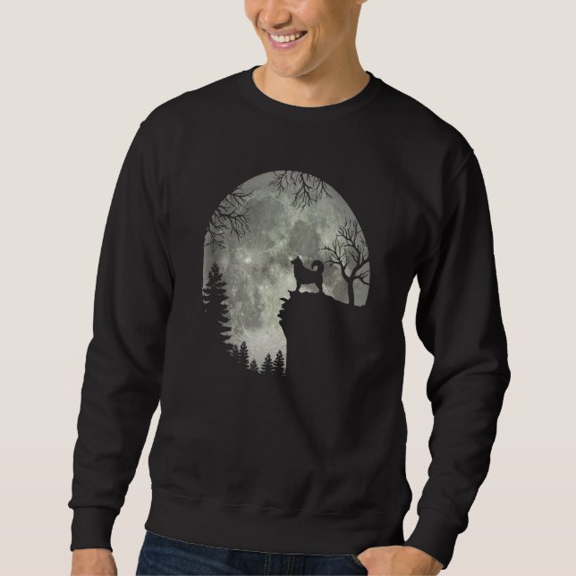 Sudadera Alaska Malamute And Moon Halloween (Anverso)