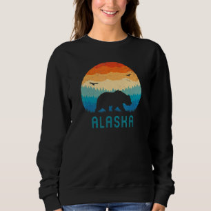 Sudadera Alaska Retro Grizzly con vintage montaña Alaskan