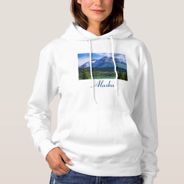 Sudadera Alaska Scenic Byway Mountain (Anverso)