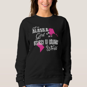 Sudadera Alaska, Un Chica De Alaska En Un Distrito De Colum