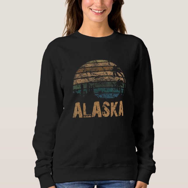 Sudadera Alaska Vintage Sunset Distressed (Anverso)