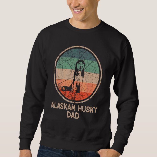 Sudadera Alaskan Husky Dog Vintage Alaskan Husky Dad (Anverso)