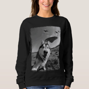 Sudadera Alaskan Malamute Perro OVNI Alienígena Se Extrater