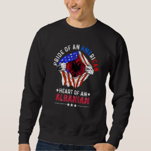Sudadera Albanés Norteamérica Orgullo extranjero Albania Fl
