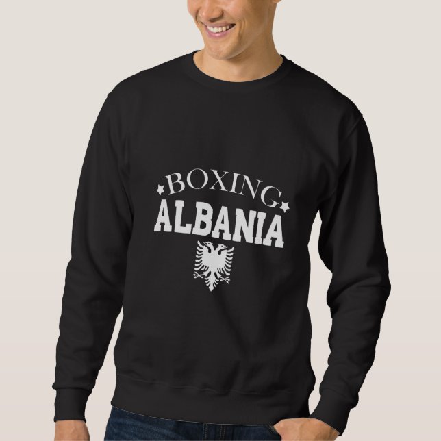 Sudadera Albaneses boxeadores masculinos (Anverso)